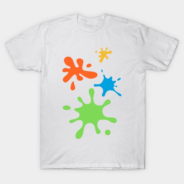Color Splatter T-Shirt by DayOffCatalog